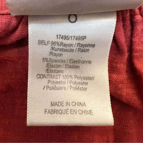 Anthropologie Dolan Pleated V-Neck Salmon Color Long Sleeve Blouse Size Small - Picture 5 of 8